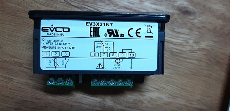 контроллер evco ev3x21n7 с датчиком ntc