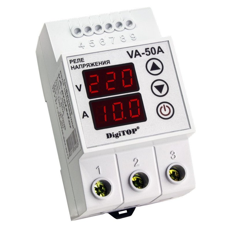 va 50a реле напряжения digitop