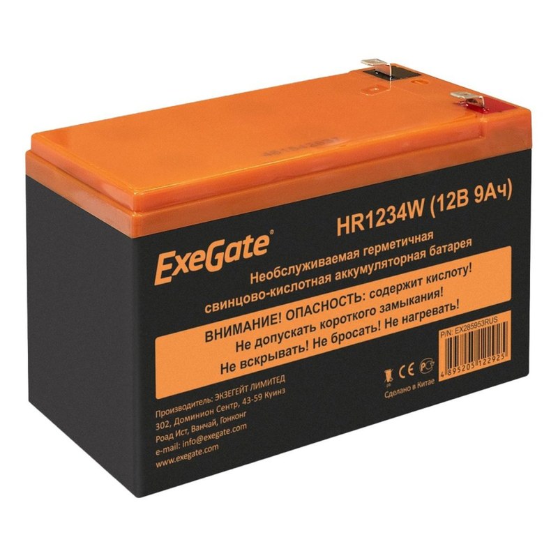 батарея exegate hr1234w 12v 9ah f2