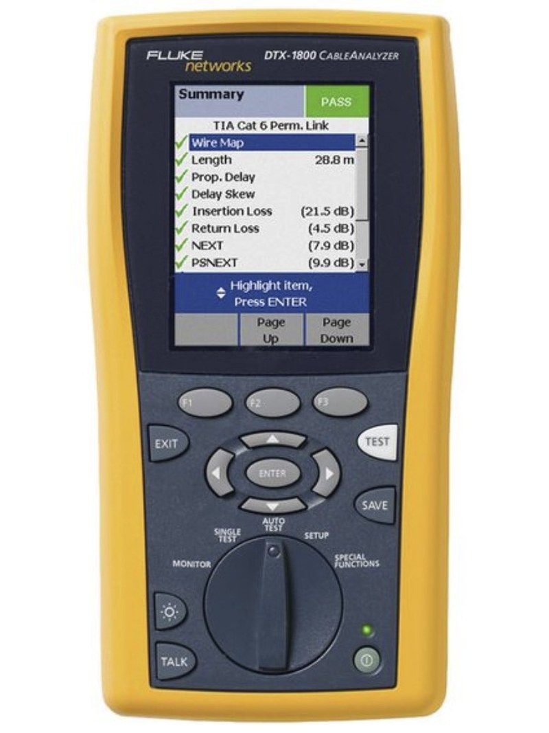 fluke networks dtx 1800