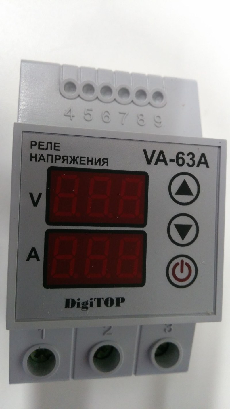 реле напряжения с контролем тока digitop