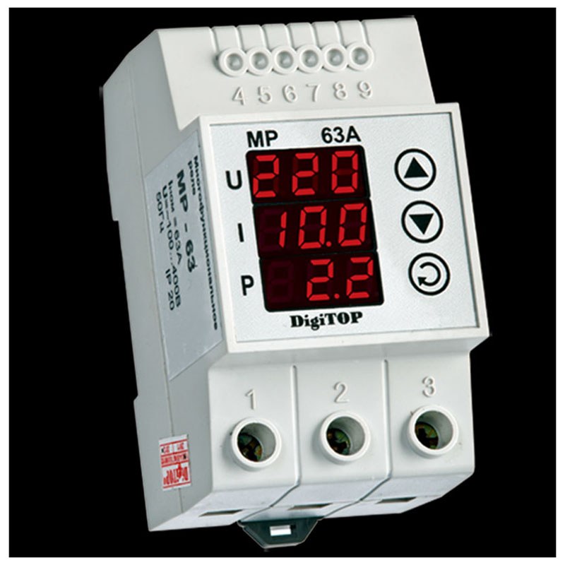 реле напряжения digitop mp 63a