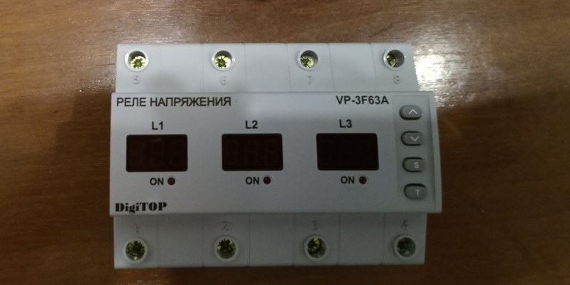 реле напряжения digitop 3 фазы