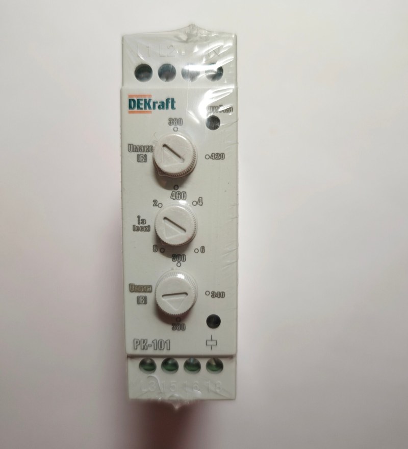 реле контроля фаз dekraft рк101 02 23301dek