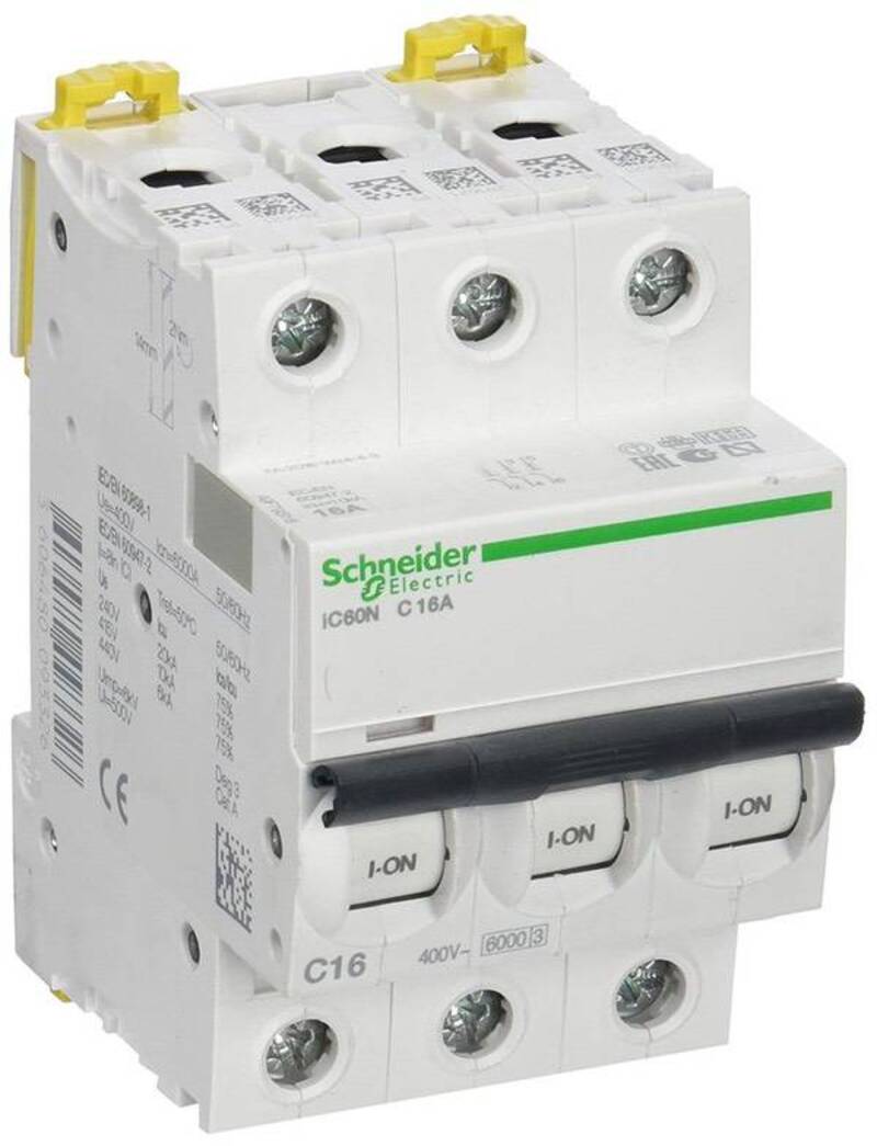 Автоматический Выключатель 3х Schneider Electric Ik60n C6a: Области применения