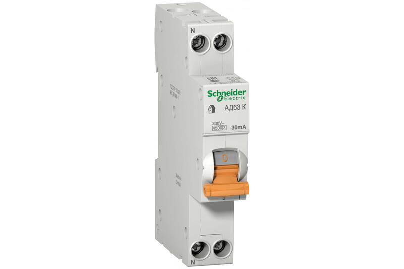 Дифференциальный автомат Schneider Electric 2P