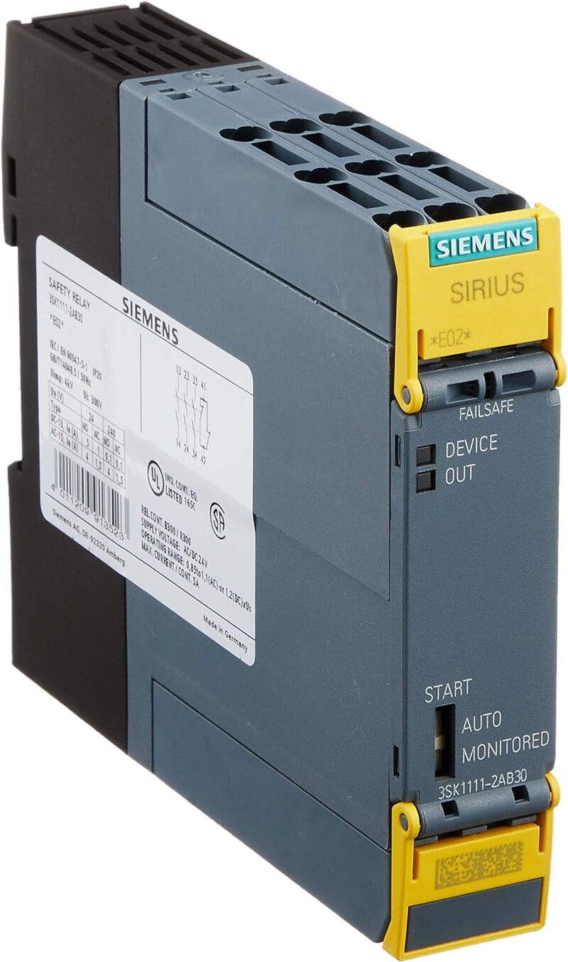 Технические характеристики реле Siemens Sirius