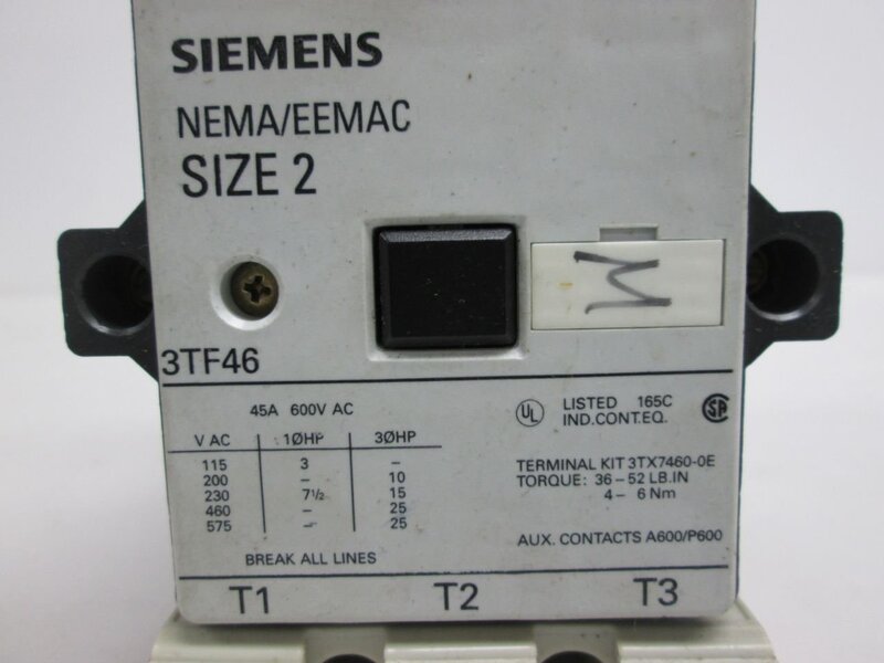 Использование контактора 3TF48 Siemens