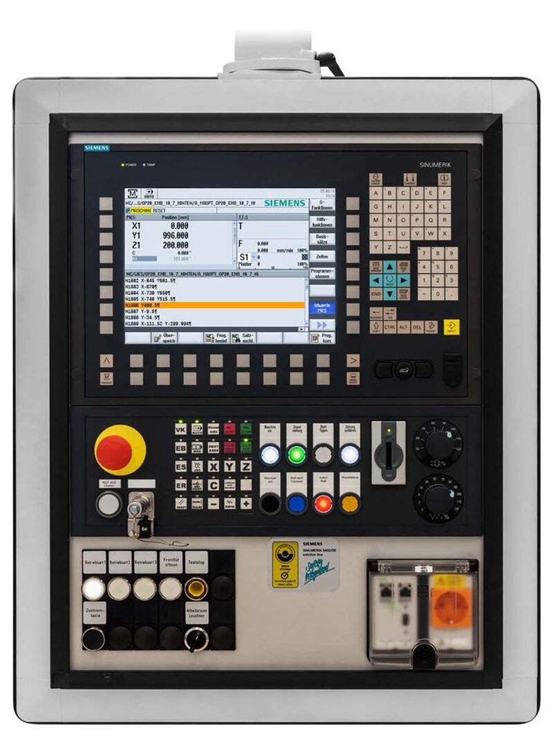 Кадровый метод запуска системы ЧПУ Siemens 840D