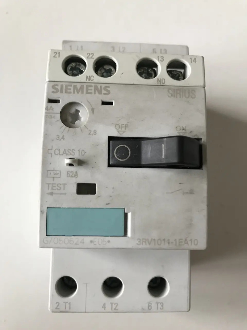 Siemens 3RV1011-0EA10 для защиты электродвигателя 3RV1021 и 3RV1011-0EA10