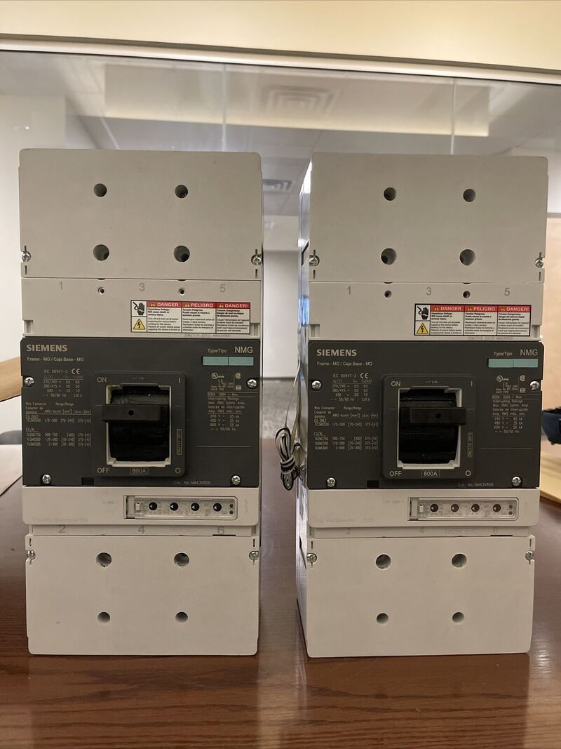 Автоматические выключатели Siemens 800А