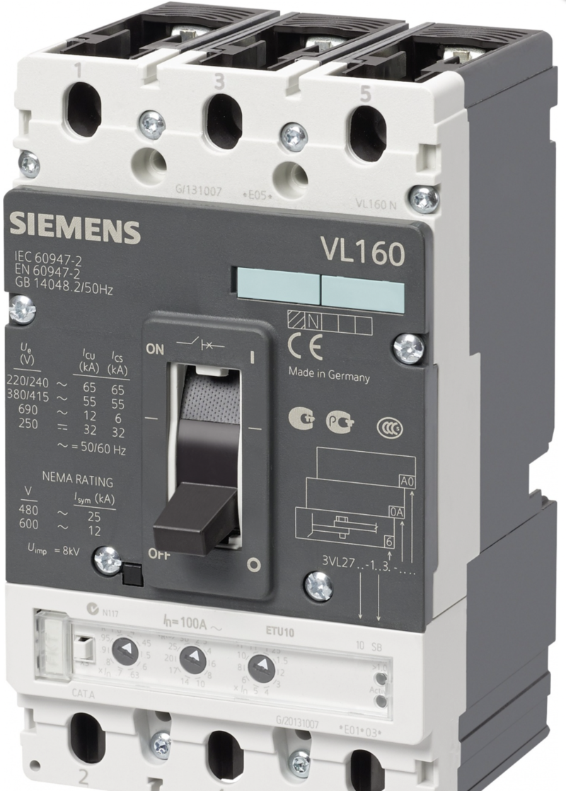 Автоматический выключатель Siemens 100А
