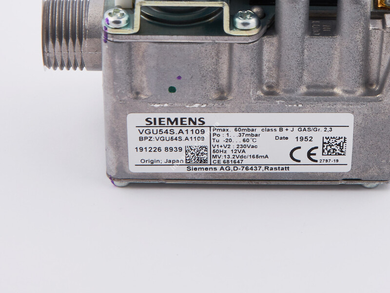 Газовый клапан Siemens VGU54 A1109