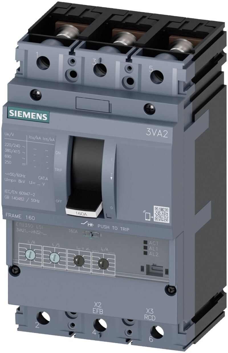 Отличительные особенности выключателя Siemens EZC100F