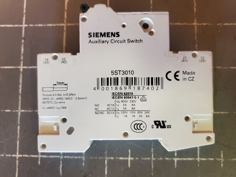 Блок контактов Siemens 5ST3010