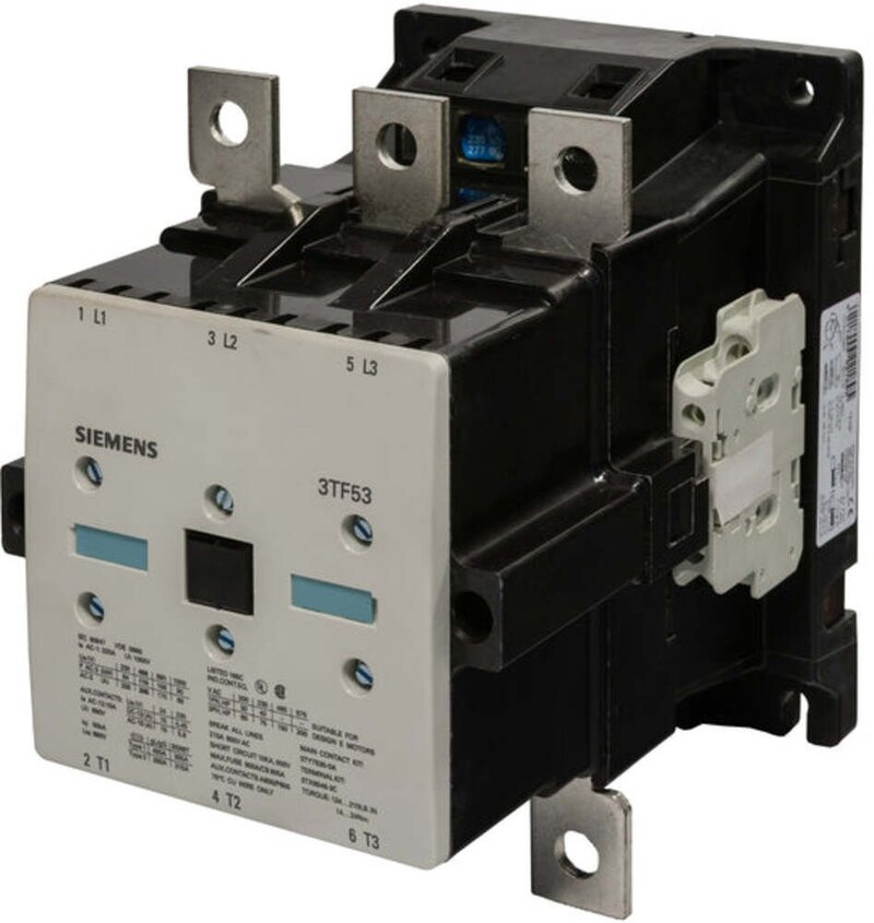 Контактор Siemens 3TF53 для работы с токами до 220А Контактор Siemens 3TF53 для работы с токами до 220А