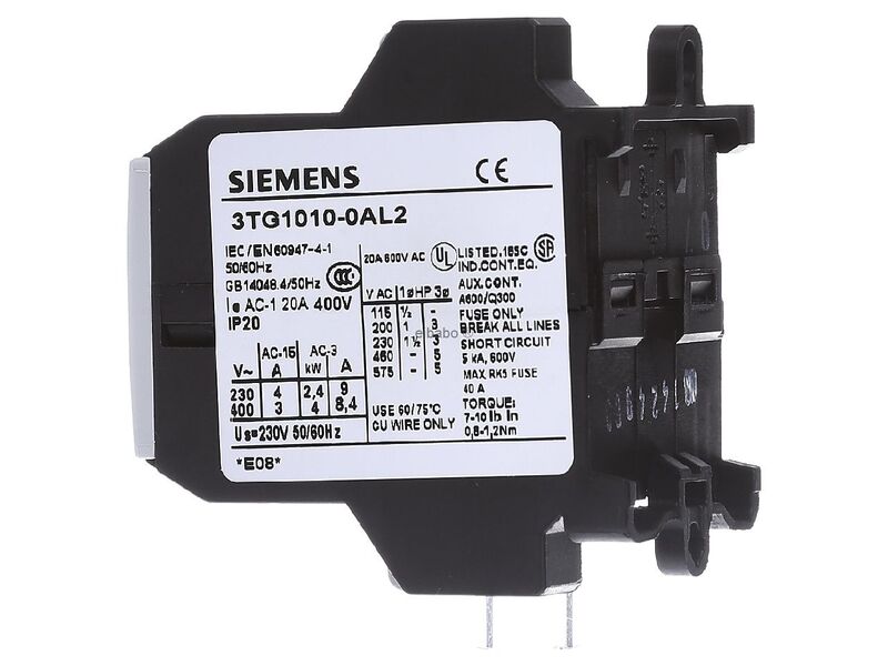 Пускатель Siemens 3TG1010-0AL2