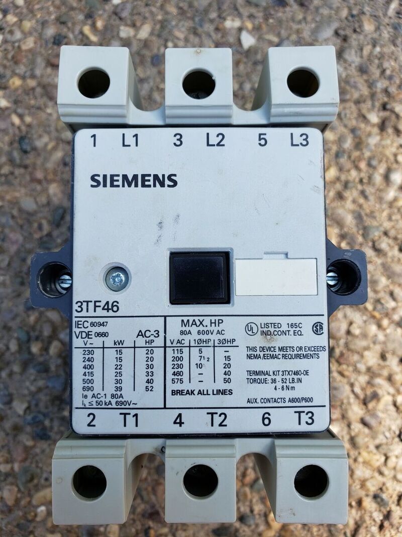 Магнитный пускатель Siemens 3TB48 24М и 3TF46 24V