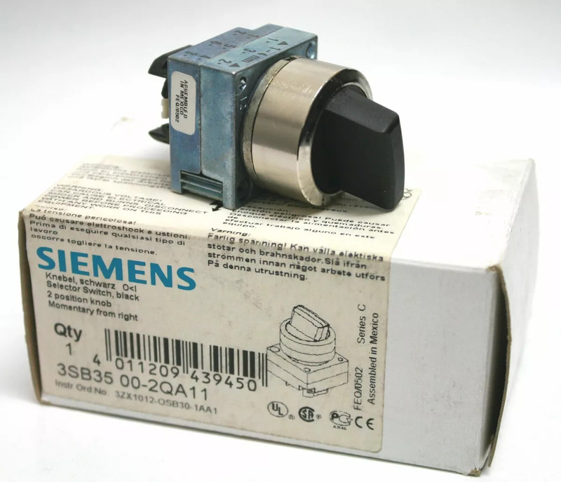 Переключатель Siemens на 2 положения Переключатель Siemens на 2 положения