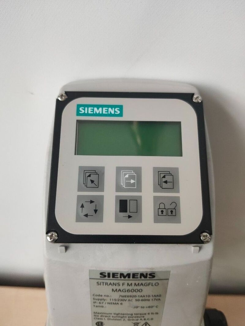 Инновационный расходомер Siemens SITRANS FM MAG 6000 для Ду50 Инновационный расходомер Siemens SITRANS FM MAG 6000 для Ду50