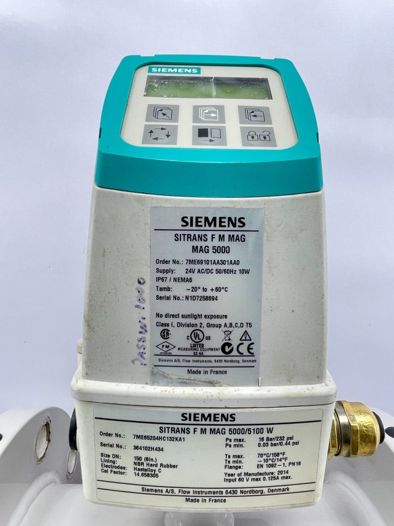 Расходомер Siemens SITRANS FM MAG 5000 Расходомер Siemens SITRANS FM MAG 5000