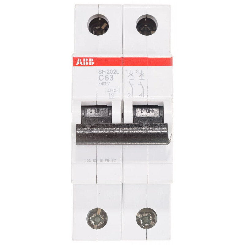 Максимальная защита с выключателями ABB SH202L C