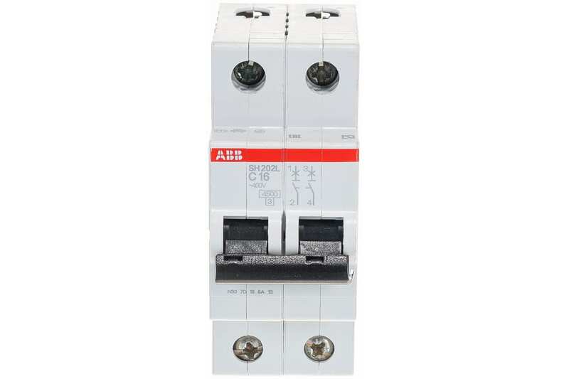 Эффективная защита с автоматическим выключателем ABB S202 2P 16А Эффективная защита с автоматическим выключателем ABB S202 2P 16А