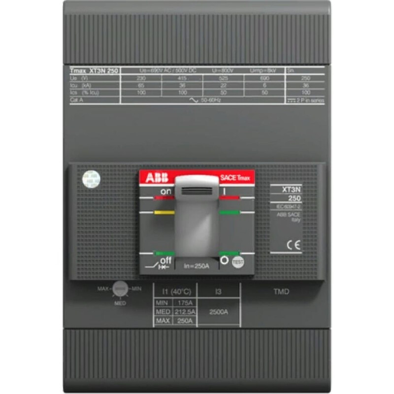 Выключатель ABB XT3N 250 TMD: высокое качество и надежность для оборудования
