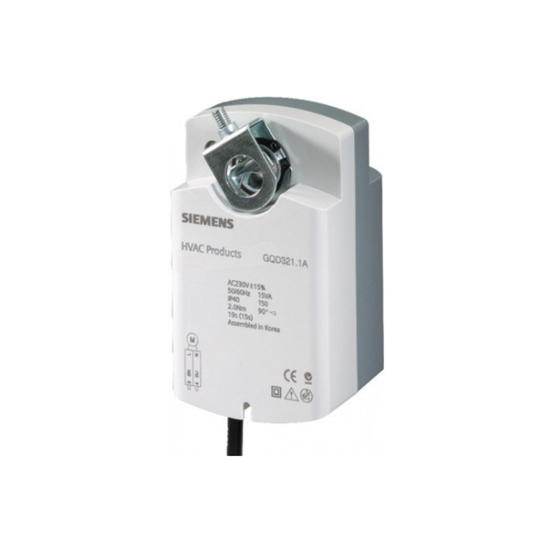 Сертификат на привод заслонки Siemens GQD321.1A