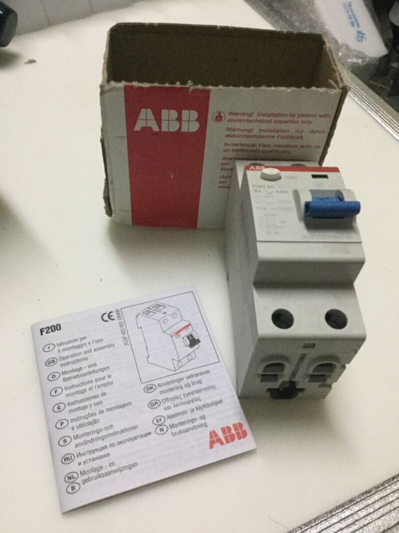 Комплексная защита с автоматическим выключателем ABB F202 AC 16/0.01