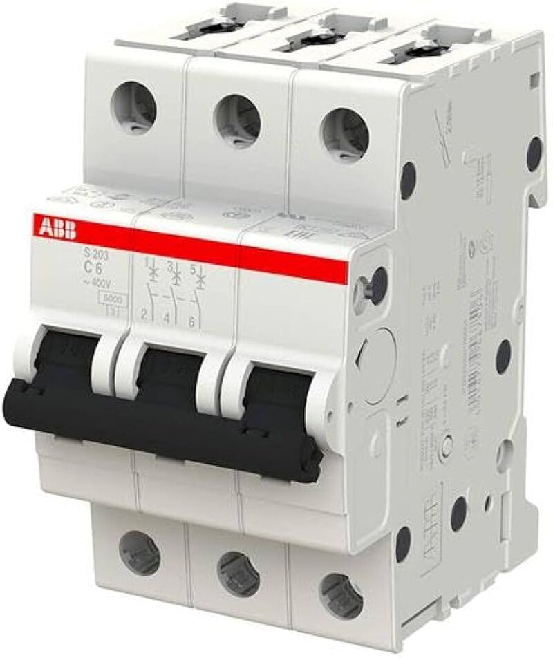 Стабильность и защита с автоматическим выключателем ABB S203 C6