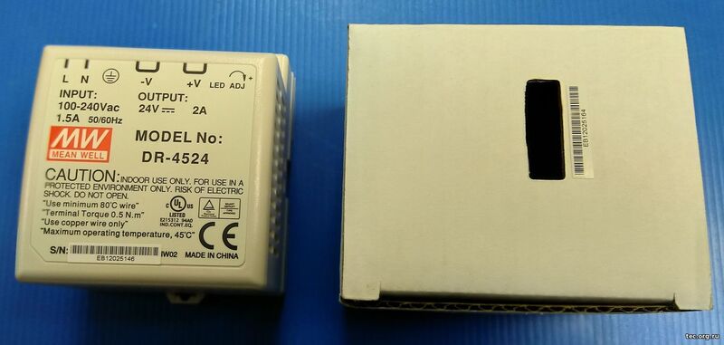 Источник питания MEAN WELL DR 4524 Источник питания MEAN WELL DR 4524