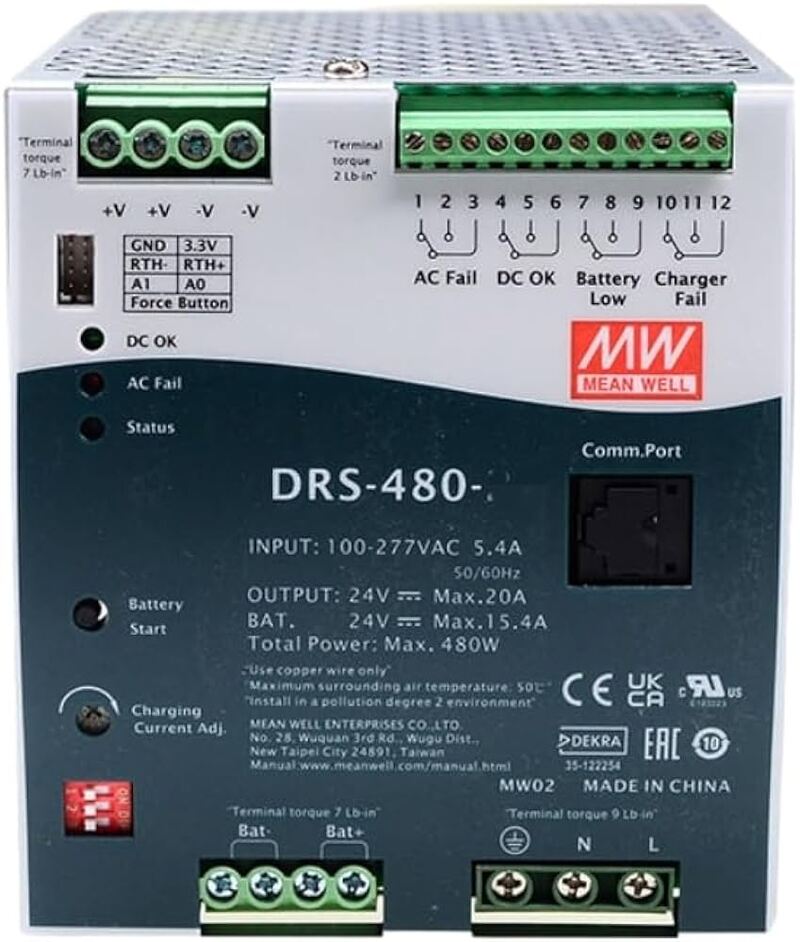 Блок питания MEAN WELL DRS-480-48