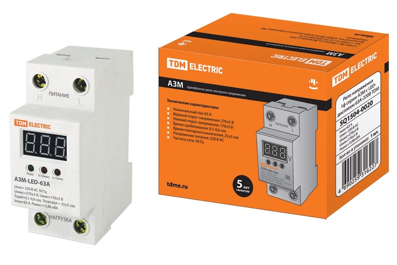 Реле контроля и управления TDM Electric