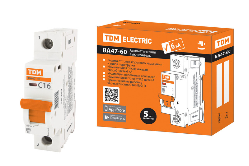 TDM Electric Модульные автоматические выключатели