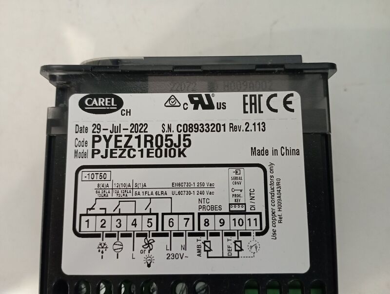 Доступная стоимость Carel PYEZ1R05J5 для вашего проекта