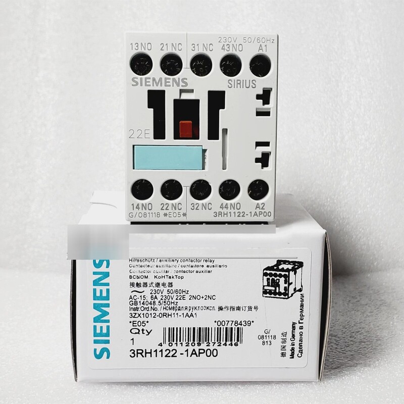 Контактор Siemens 3RH1122-1AP00 из серии Sirius 3RH1