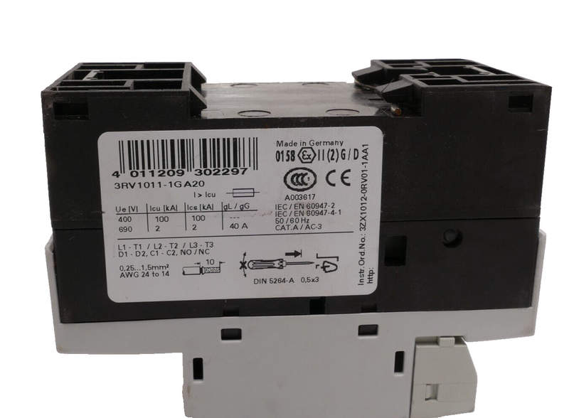 siemens sirius 3rv1011-1ga20