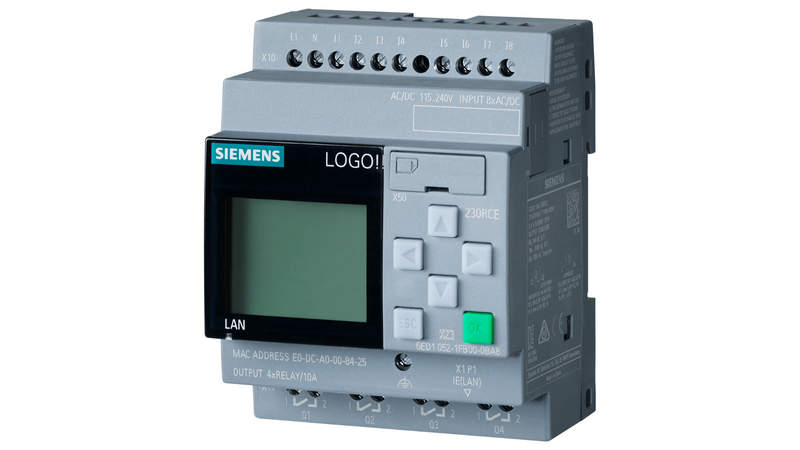 siemens logo 24rce логический модуль с дисплеем питание 24 в реле 8 di4 dq 6ed1052-1hb08-0ba1