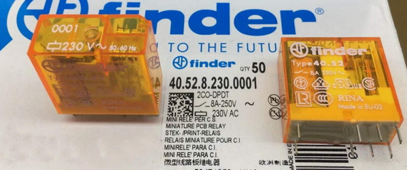 реле finder 40.52 230в ac 8а