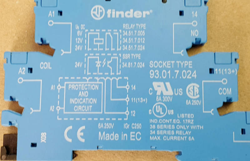 реле finder 93.01 7.024