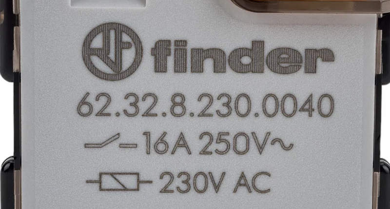 finder реле 16a 250v