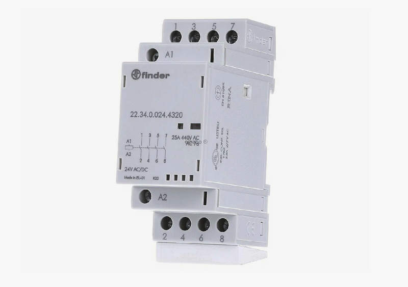 контактор модульный 4no 25а finder контактор модульный 4no 25а finder