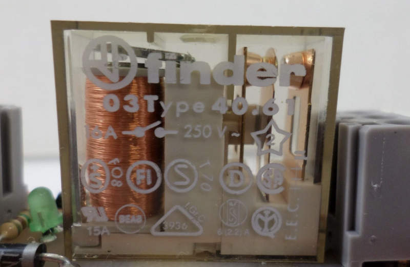 реле электромагнитное finder 40.61 16а 250v