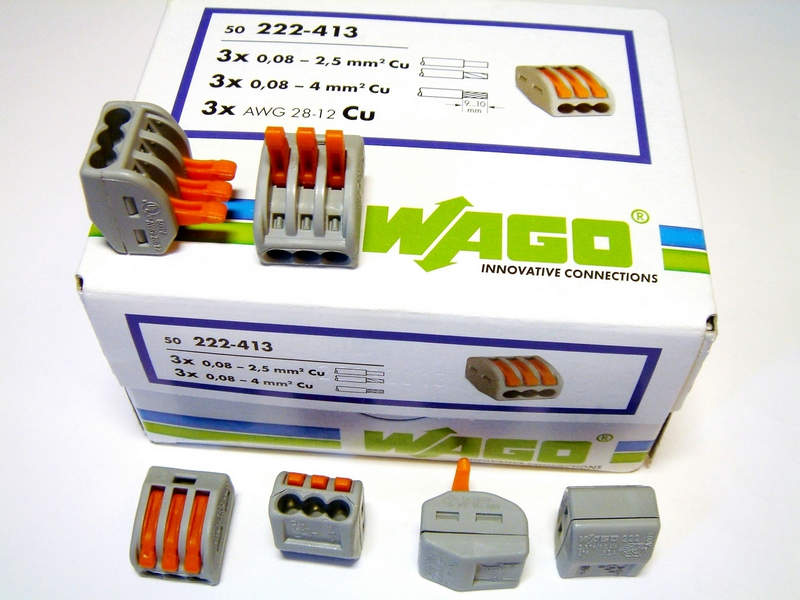 клеммы wago с рычажком