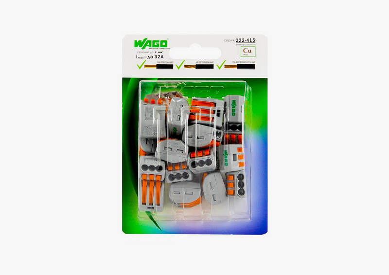 клемма wago 2 5 4 мм2