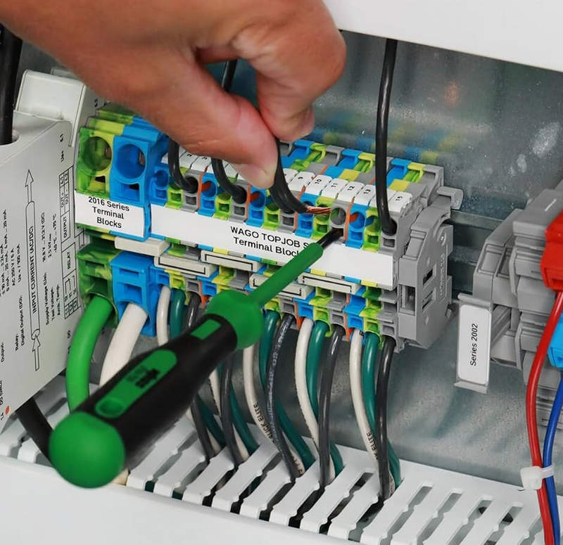 пружинными wago