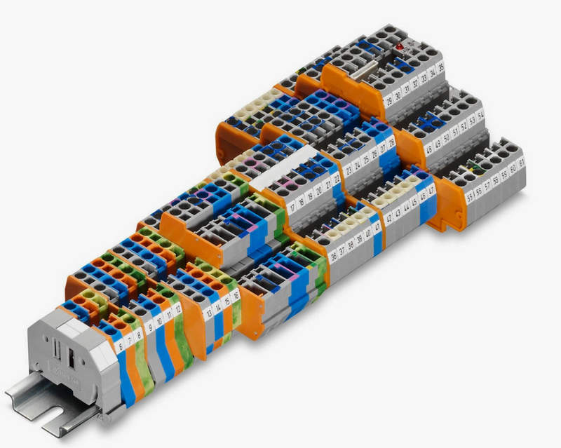 пружинными wago