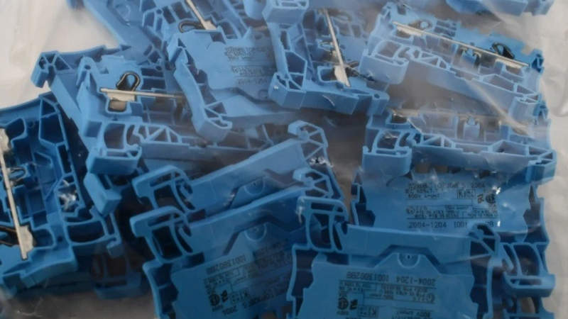 клемма проходная на din рейку wago