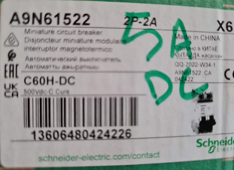 выключатель schneider electric a9n61522